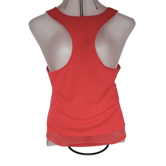 Red White Blue Stars Hearts Mesh-Trim Racerback Tank Top Jr. 11-13 - Picture 2 of 4